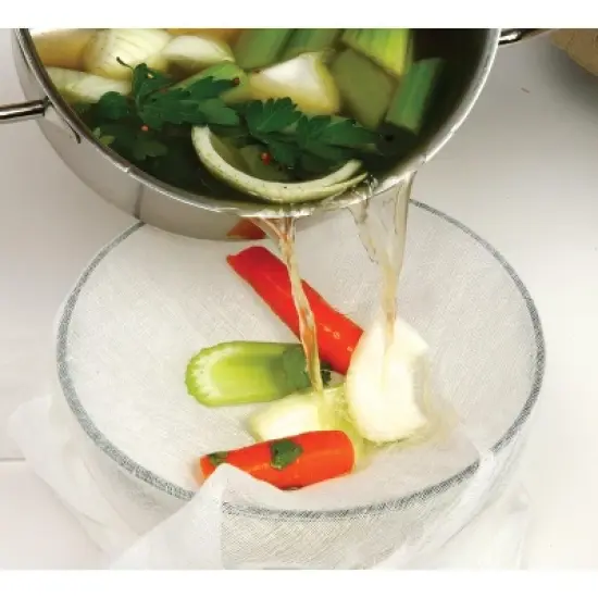 Norpro 2 sq yds 100% Cotton Bleached Washable Cheesecloth image {3}