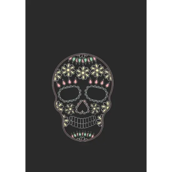 Women's Lost Gods Halloween Sugar Skull Scoop Neck image {1}
