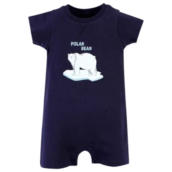 Touched by Nature Unisex Baby Organic Cotton Rompers, Endangered Polar Bear image {2}