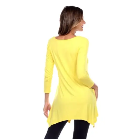 Maternity Plus Size 'Kayla' Tunic - White Mark image {2}