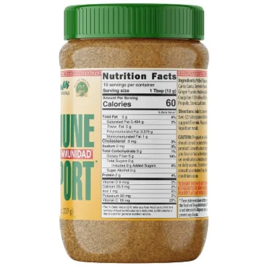 Sanar Naturals Vitamins C Immune Support Flaxseed Powder - 8 oz image {1}