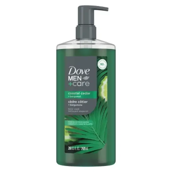 Dove Men+Care Body Wash with Plant-Based Moisturizers - Coastal Cedar & Bergamot - 26 fl oz image {5}