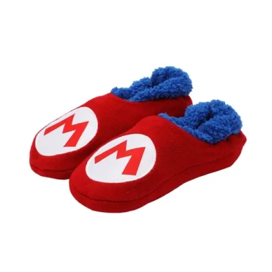Super Mario Bros Mario Patch Red Slipper Socks image {7}