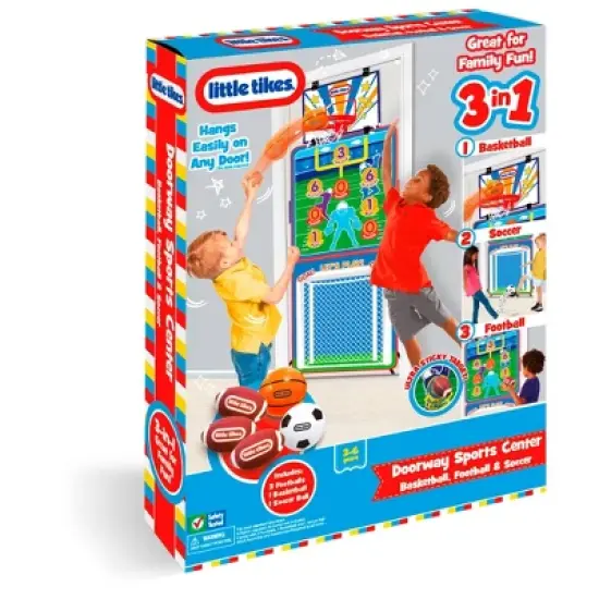 Little Tikes 3 in 1 Doorway Sports Toy Multi Sports Set: Suitable for Kids Ages 3-6 image {3}