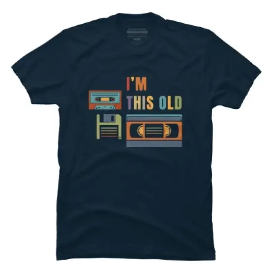 Men's Design By Humans I'm this old - Old data storage media By DsgnCraft T-Shirt image {6}