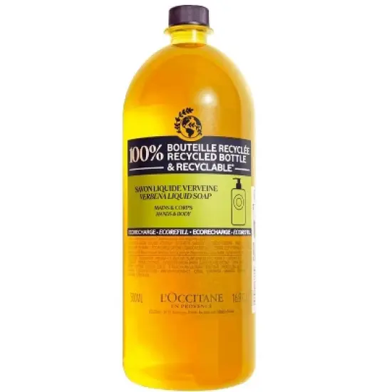 L'Occitane Eco-Refill Liquid Soap Verbena & Karite, 16.9 oz image {2}