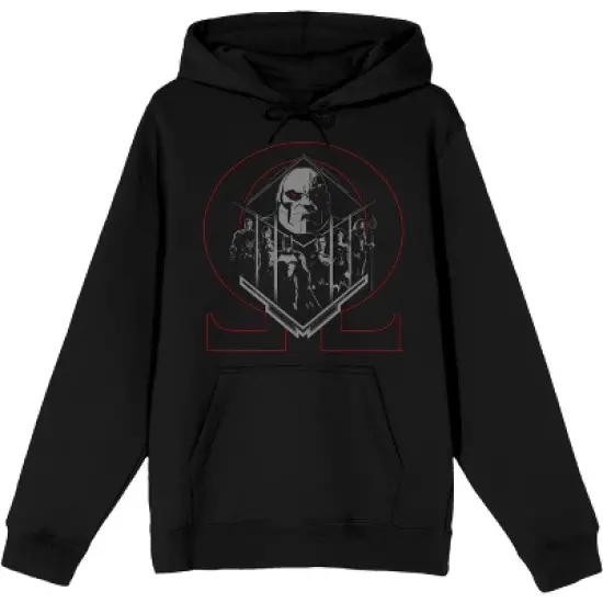 DC Comic Book Justice League Darkseid  Black Graphic Hoodie image {4}