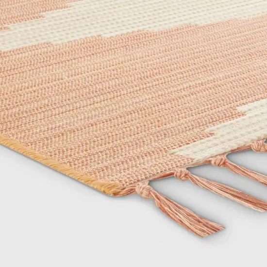 7'x10' Tapestry Rectangular Woven Outdoor Area Rug Rust - Opalhouse&trade; image {1}