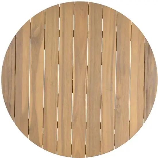 Christopher Knight Home Arduin Rustic Patio Slat Design Acacia Wood Coffee Table image {5}