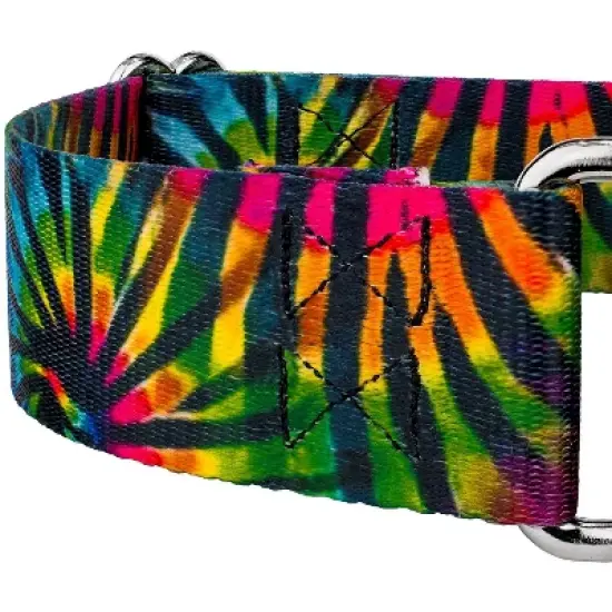 Country Brook Petz 2 Inch Tie Dye Stripes Martingale Dog Collar image {3}