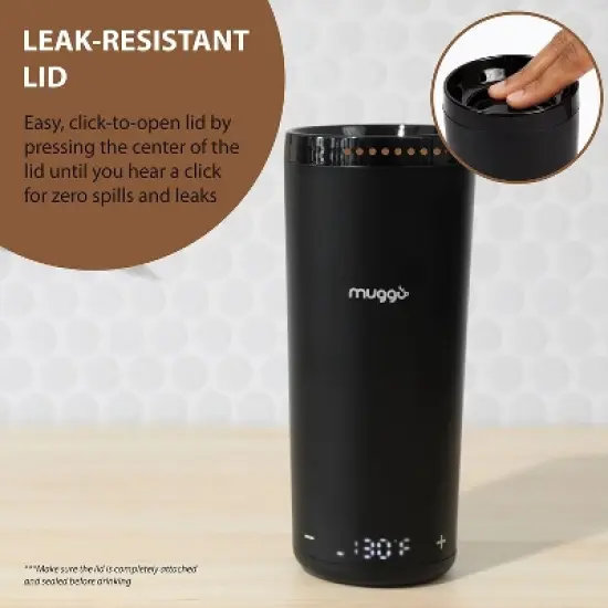 Muggo 2.0 Self-Heating Temperature Control Travel Mug - 12 oz Capacity image {5}
