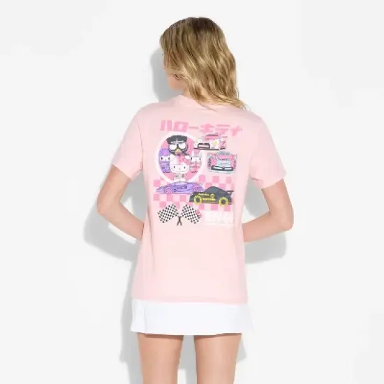 Women's Hello Kitty Tokyo Speed Short Sleeve Graphic T-Shirt - Pink image {2}
