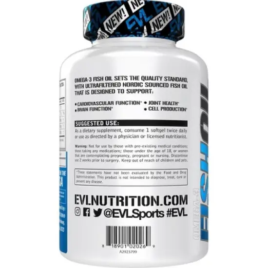 Evlution Nutrition Fish Oil - 120 Servings image {2}