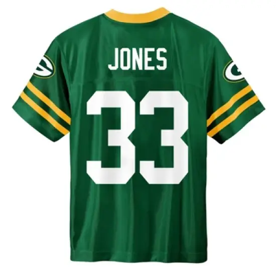NFL Green Bay Packers Boys' Short Sleeve Jones Jersey image {2}