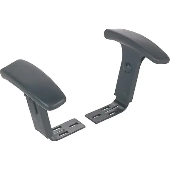 Alera Height Adjustable T-Arms Interval & Essentia Series Chairs/Stools Black IN49AKA10B image {3}