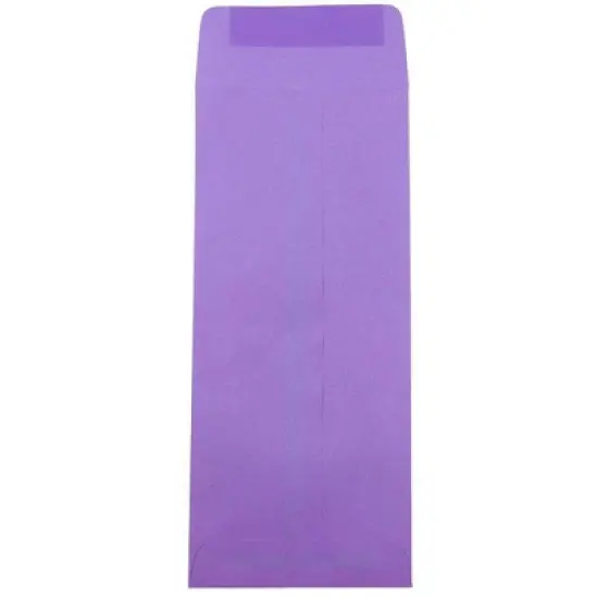 JAM Paper Brite Hue #12 Policy Envelopes, 4 3/4 x 11, 50 per pack, Violet Purple: Mailing Envelopes, Wet and Seal, Recycled Content image {1}