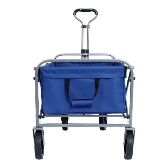 Collapsible Wagon Cart Foldable,Wagons Carts Foldable with Wheels with Drink Holders,for Shopping,Garden,Sports,Groceries,Apartment,Camping,Outdoor image {8}