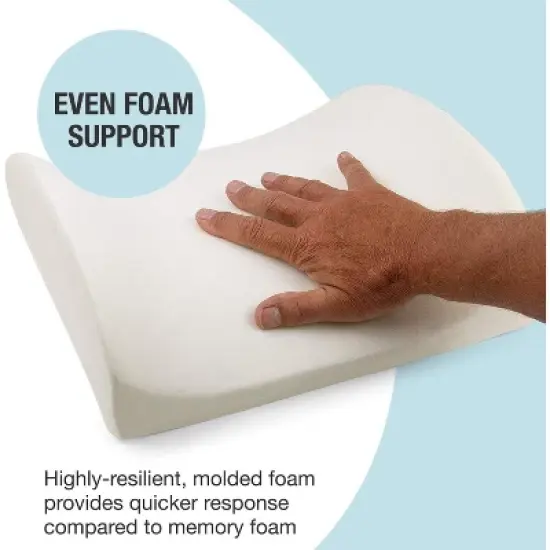 DMI Lumbar Support Pillow for Chair to Assist with Back Support with Removable Washable Cover and Firm Insert to Ease Lower Back Pain while Improving image {2}