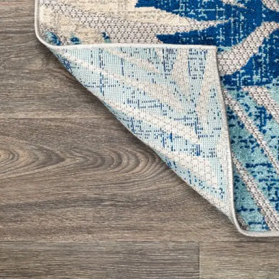 Tropics Palm Leaves Indoor/Outdoor Area Rug - JONATHAN Y image {6}