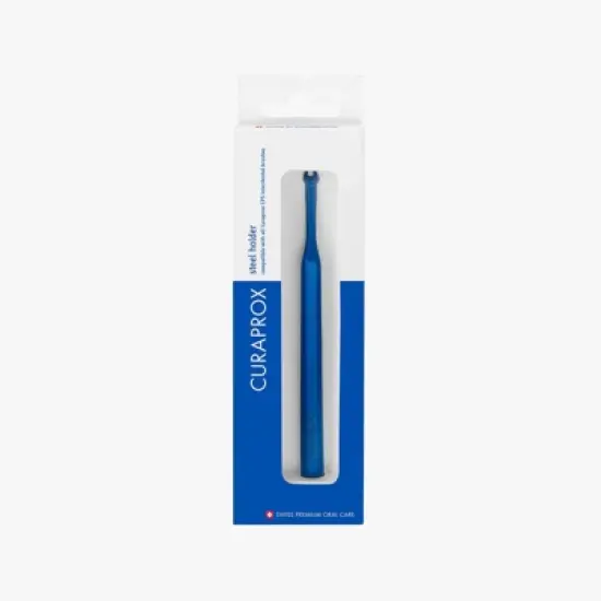 Curaprox UHS 477 Blue Steel Interdental Brush Holder, 1 pc for Precision and Posterior Access image {7}