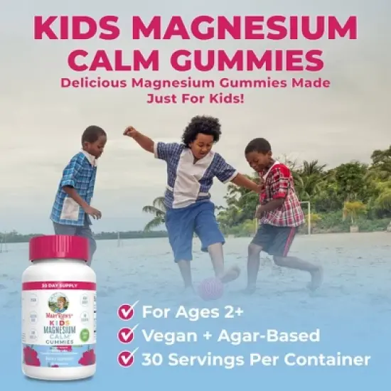 MaryRuth's Kids' Magnesium Calm Sugar Free Vegan Gummies - 30ct image {3}