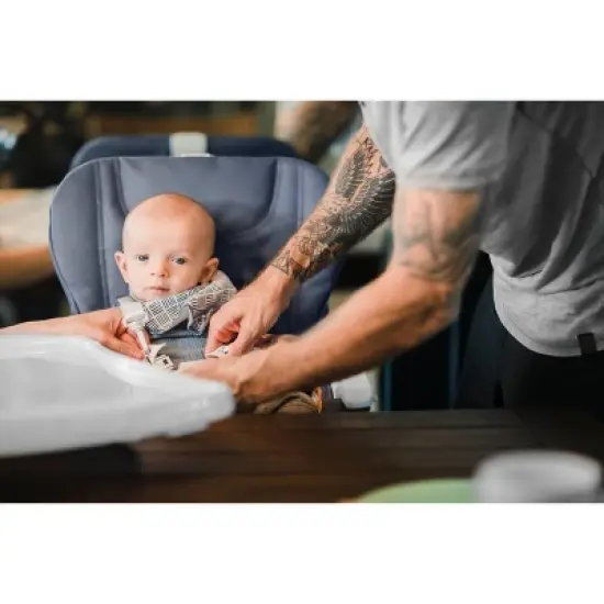 Joovy Nook NB High Chair Compact Fold Reclinable Seat - Slate image {5}