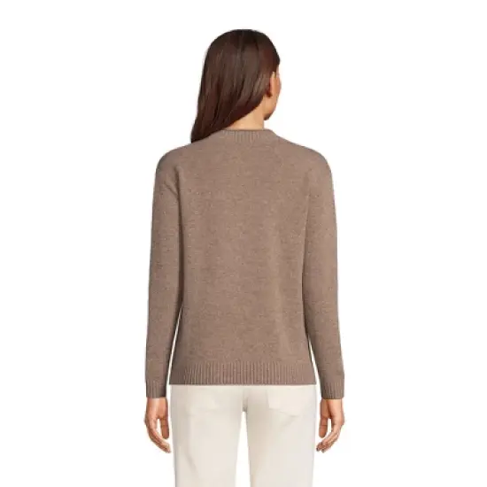 Lands' End Women's Cashmere Easy Fit Crew Neck Sweater image {1}