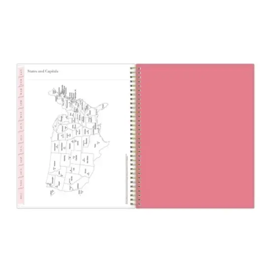 Rachel Parcell 2024 Planner 8.5"x11" Weekly/Monthly Wirebound Emily Pink image {11}