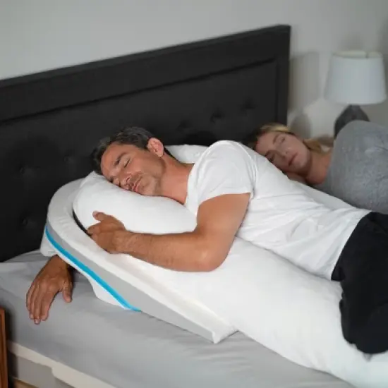 MedCline Shoulder Relief System, Bundle - Bed Wedge & Shoulder Pillow for Side Sleepers + Extra Cases image {1}