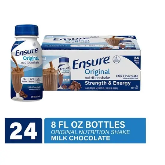 Ensure Original Nutrition Shake, Milk Chocolate, 8 oz, Case of 24 image {7}