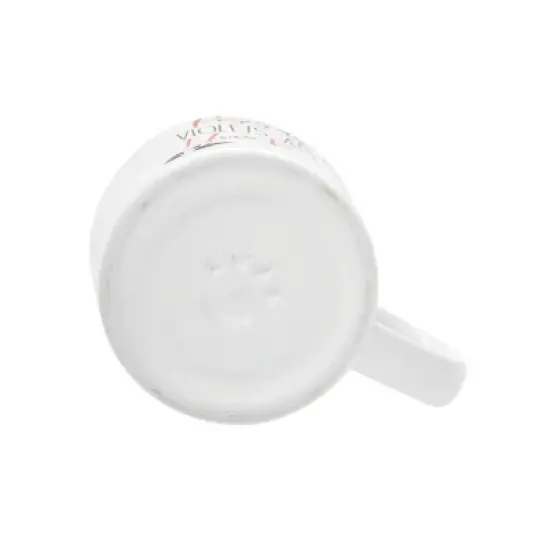 C&F Home 16 oz. Valentine's Day "Roses Are Red Violets Are Blue I Love My Dog Way More Than You" Pawprint Ceramic Coffee Tea Hot Chocolate Mug image {2}