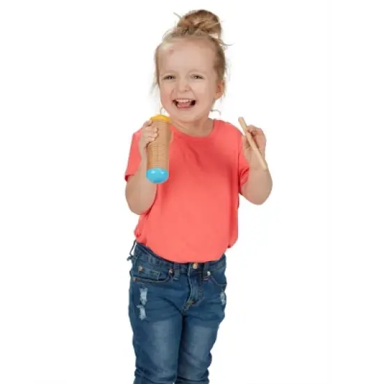 Melissa & Doug Let's Explore Camp Music Wooden and Metal Instruments Play Set - 10pc image {1}