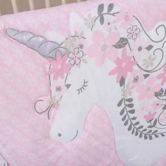 Sammy & Lou Unicorn Floral Crib Bedding Set - 4pc image {6}