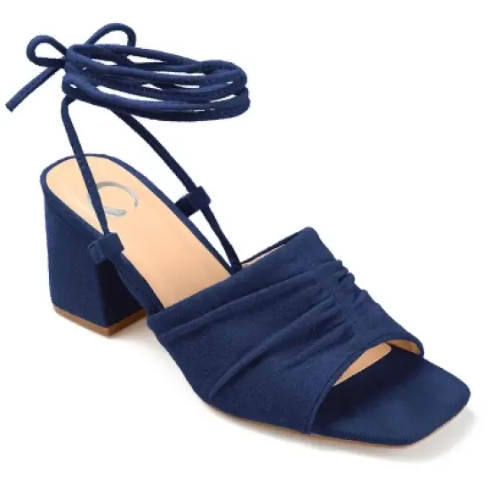 Journee Collection Womens Felisity Open Square Toe Block Heel Sandals image {12}