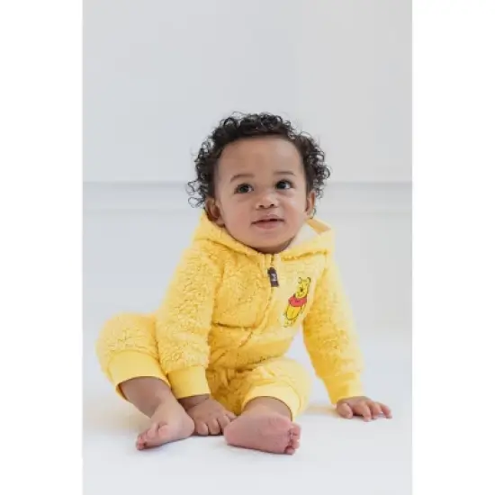 Disney Winnie the Pooh Baby Zip Up Costume Coverall Newborn to Infant  image {5}