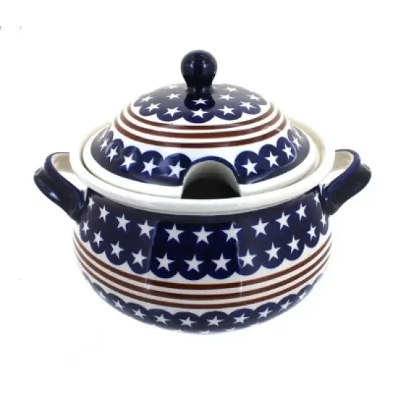 Blue Rose Polish Pottery 1004 Zaklady Soup Tureen image {7}