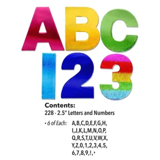 ArtSkills Quick Stick Shimmer Letters 228pc image {6}