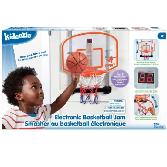 Kidoozie Electronic Basketball Jam, Sport Activity, Light-up Scoreboard and Slam Dunks! For Children 3+ image {1}