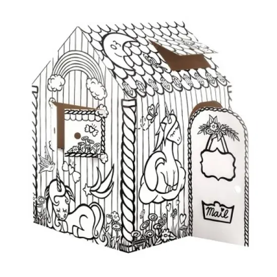 Bankers Box at Play Unicorn Cardboard Playhouse - Fellowes image {4}