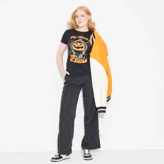 Women's Lewis & Friends&trade; Lewis The Pumpkin Ghoul&trade; Short Sleeve Graphic T-Shirt - Black image {2}