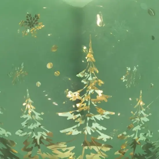 Northlight LED Lighted Pine Trees and Snowflakes Glass Globe Christmas Decoration - 6" image {5}