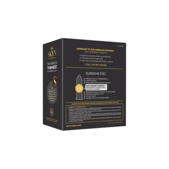 SKYN Supreme Non-Latex Lubricated Condoms - 30ct image {4}