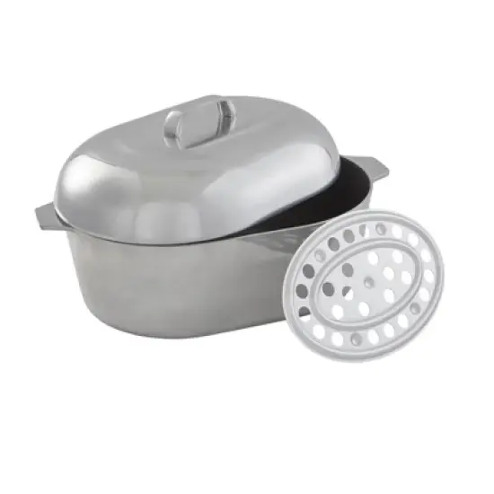 IMUSA 15" Cajun Classic Oval Aluminum Roaster image {2}