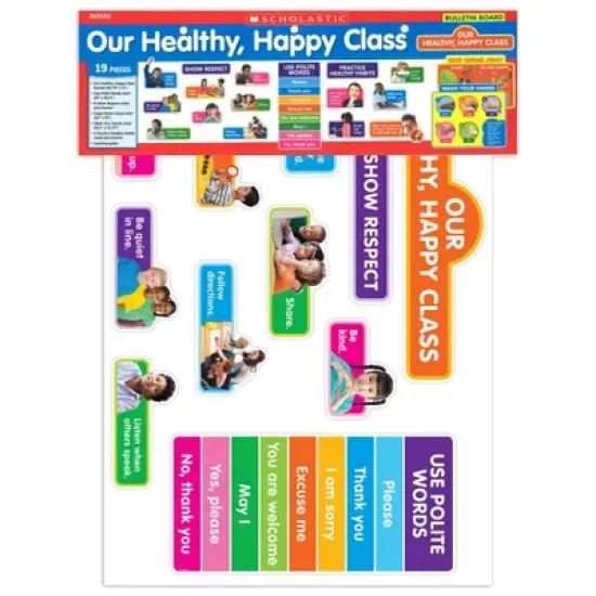 Scholastic Teaching Solutions Our Healthy, Happy Class Bulletin Board Set image {2}