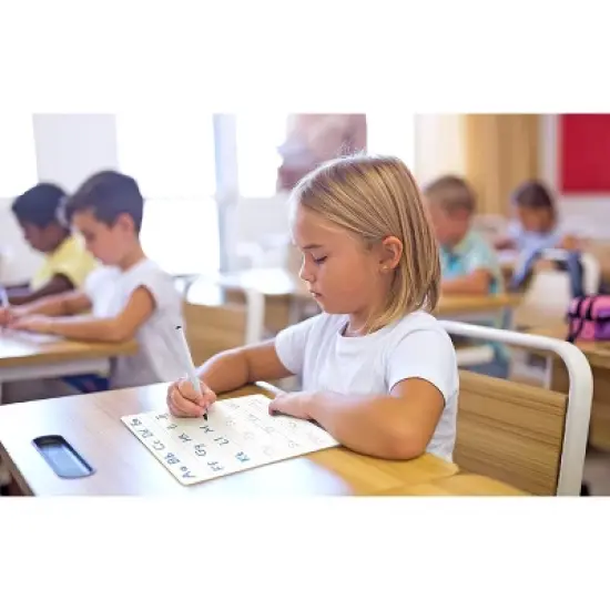 SCRIBBLEDO Handwriting Practice 9"x12" Dry Erase Board Pack of 10 w Erasers image {2}