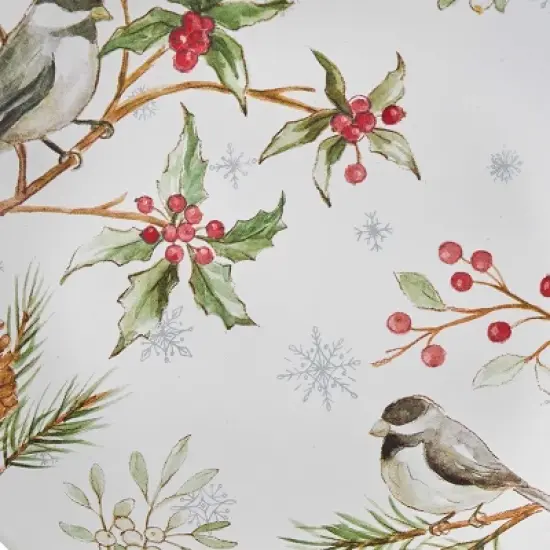 Split P Winter Harmony Green Salad Plate Set Of 4 image {2}