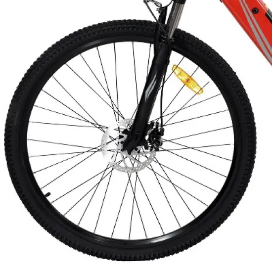 GOTRAX Adult Alpha 29" Step Over Electric Cruiser Bike - Red image {4}