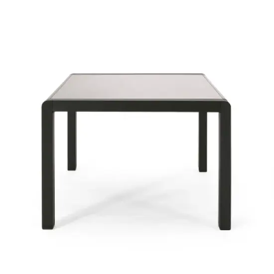 Modern Aluminum Outdoor Coffee Table,Rectangular Patio Coffee Table for Backyard,Weather Resistan Aluminum Coffee Table-Cuddlewood image {4}