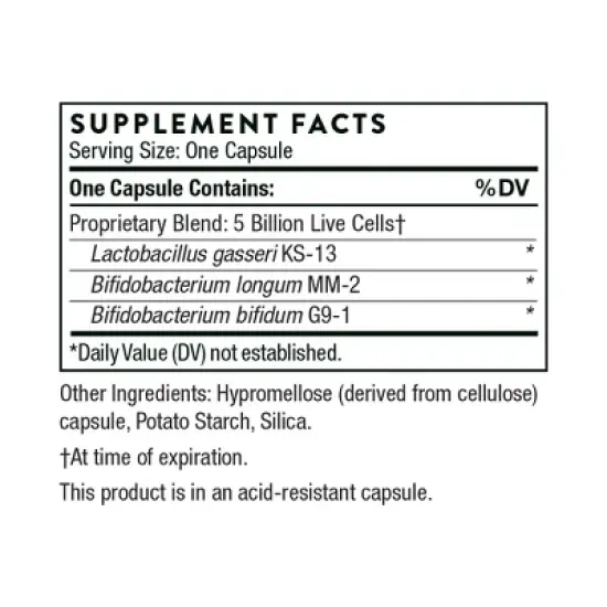 THORNE FloraMend Prime Probiotic - Shelf Stable and Stomach Acid-Resistant* Probiotic Blend - 30 Capsules image {1}