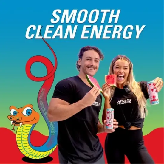 EHPlabs OxyShred Energy Drink - Zero Sugar, Zero Calories, with Amino Acids, Vitamin C, Green Tea Extract & Clean Caffeine - Gummy Snake (12-Pack) image {6}